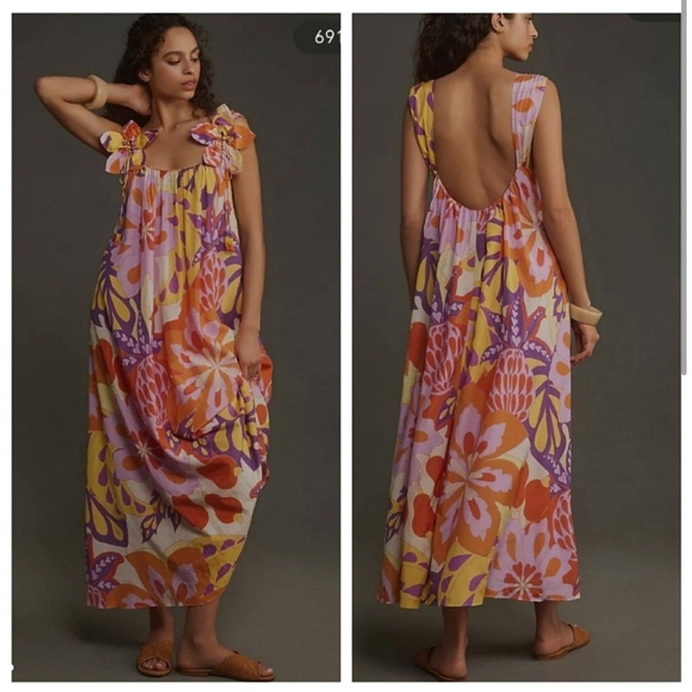 FARM Rio Floral Maxi Dress NWT